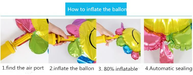 foil balloons inflate process