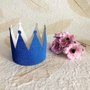 

New Gold Powder Crown Headband Children Adults Women Girls Hairband Birthday Party Hat Headwear Party Supplies