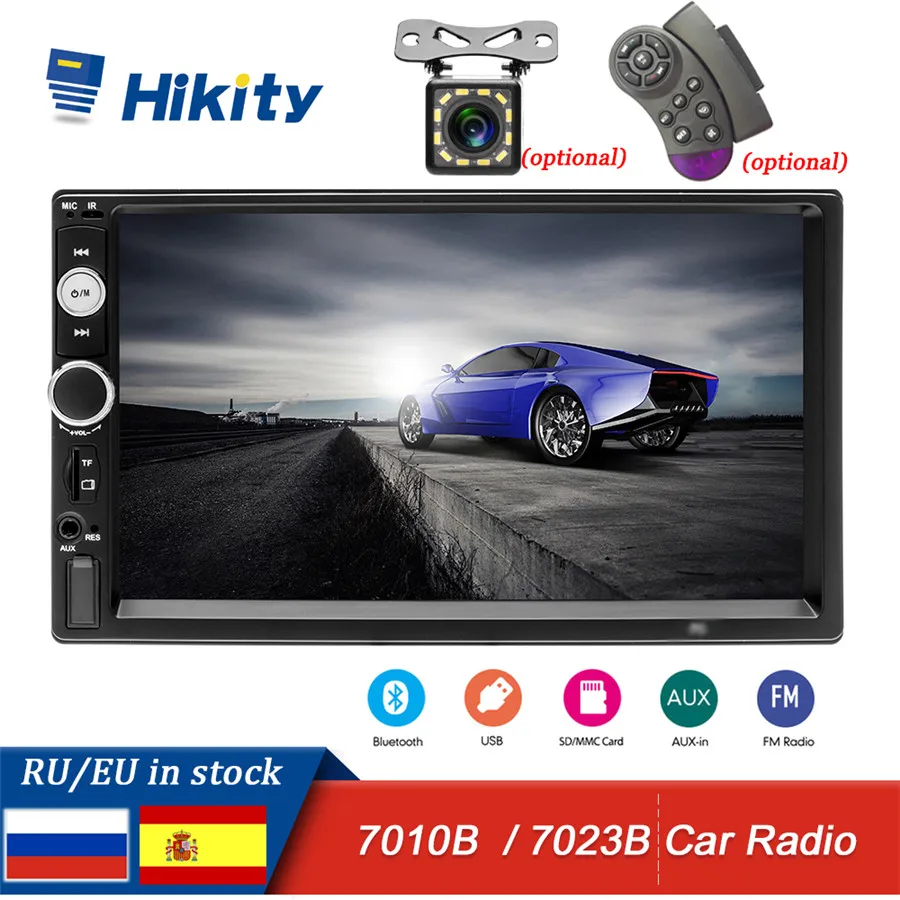Hikity Авторадио мультимедийный плеер 2 din автомобильное радио 2din 7 &quotHD сенсорный