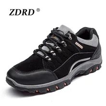 New Arrival Suede Leather Men Shoes Comfortable Men Casual Shoes Fashion Walking Shoes Mens Wear-resistant Outdoor Lace-up Shoe