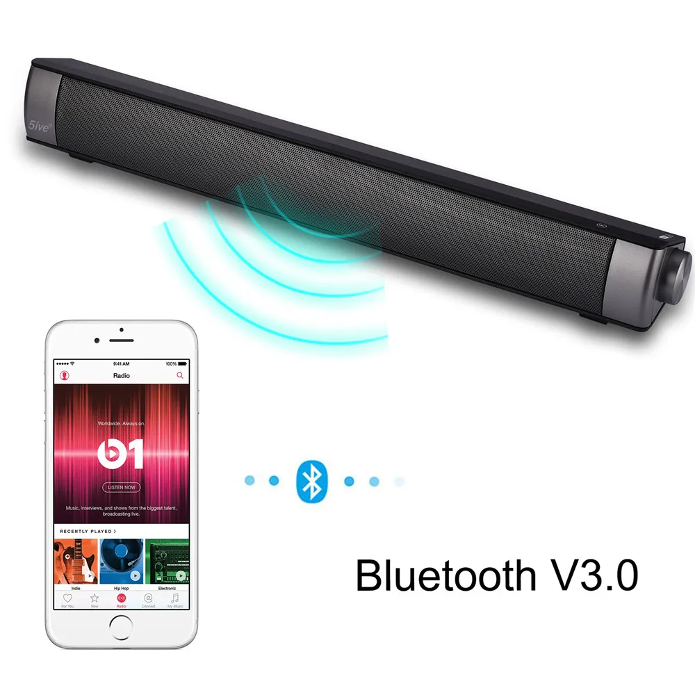 XGODY Саундбар ТВ домашний кинотеатр IP 08 10 Вт Мощный ПК портативный Bluetooth динамик