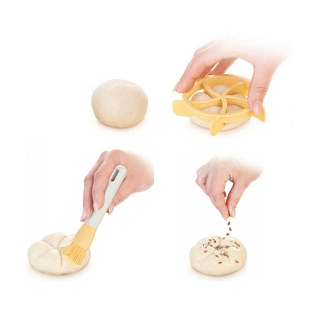 1pc Fan Shaped Pastry Cutter Bread Rolls Mold Dough Cookie Press Bread