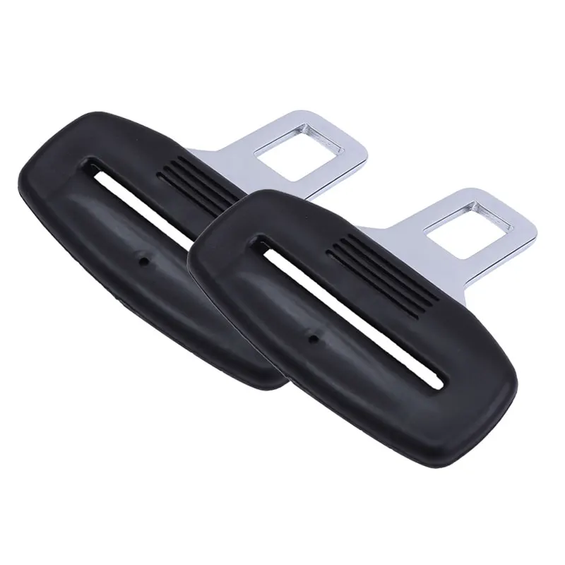 

2PCS Car Seat Belt Clip Extension Auto Safety Seatbelt Extender Clasp Clip Buckles Plug Fasten Black Car Interior Accessories