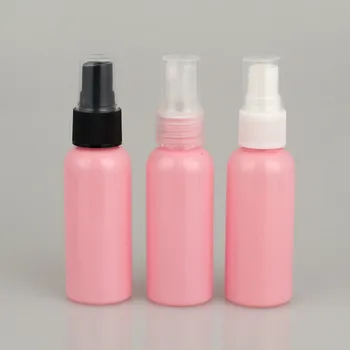 

10ps/lot 50 ml Colorful pink Plastic Bottles with Black Fine Mist Sprayers,perfume spray portable bottle