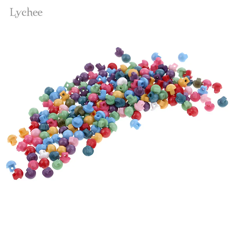 Lychee 200 шт. диаметр 5 мм мини-пуговицы DIY швейное ремесло для детской одежды разноцветные кнопки Швейные аксессуары - Цвет: 6