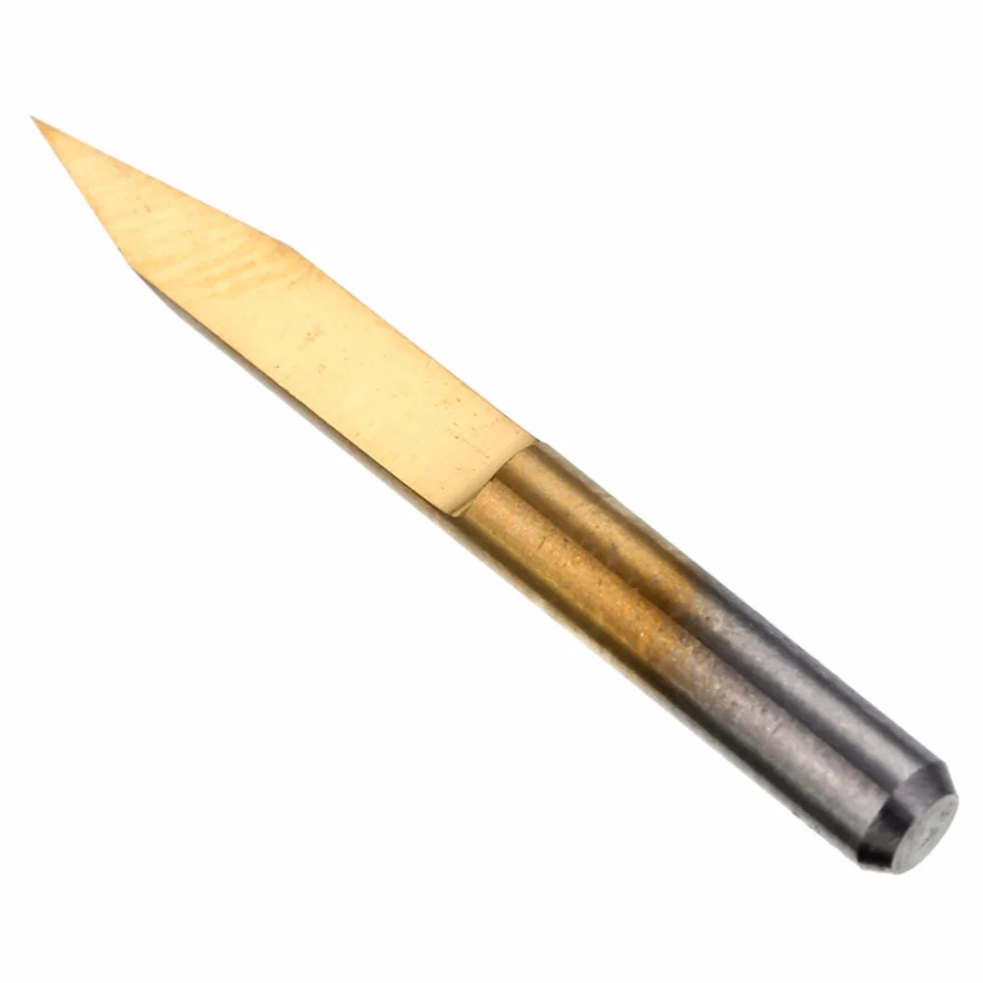10pcs V Shape 30 Degree Carbide PCB Engraving Bits 3.175 mm Shank Titanium Coated Milling Cutters Tip End Mill