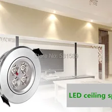 30 шт. высокое качество 4 Вт светодиодный потолочный светильник 85-265 В 360LM коммерческий LED потолочный светильник вниз