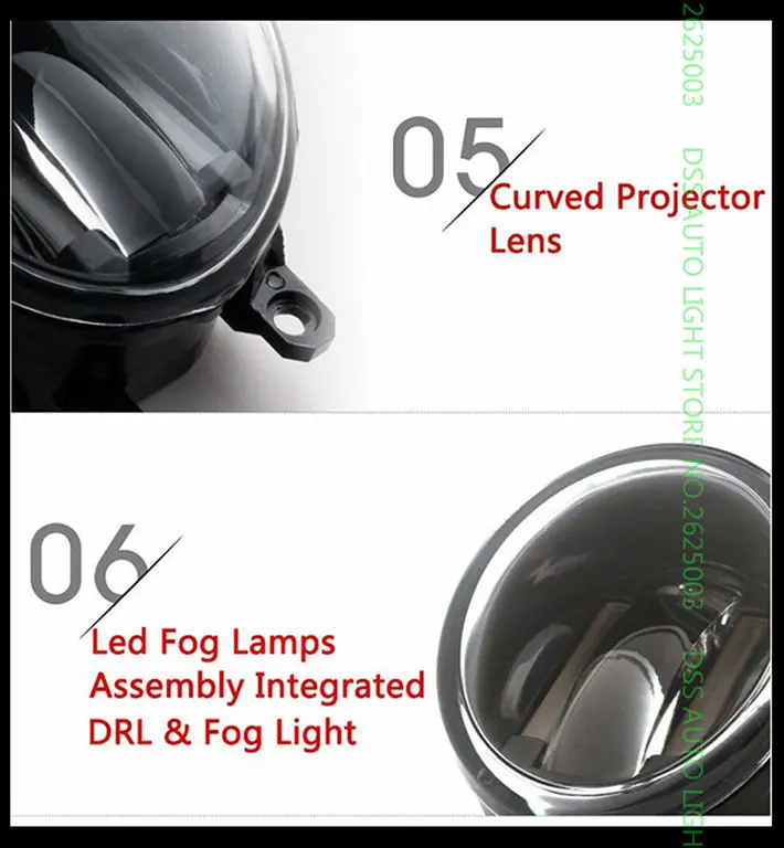 Universal 3.5inch 90mm Round LED Fog Light Daytime Running Lamp LED Chips 2 in 1 Fog Lamp DRL Lightings with Lens for Suzuki SX4 Sedan Swift Grand Vitara Alto Jimny Ertiga Celerio Wagon R