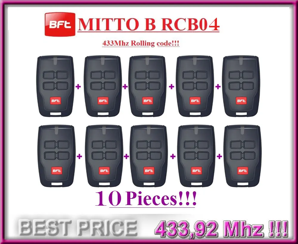 

10pcs For BF RCB04 Remote Control Garage remotes for gates