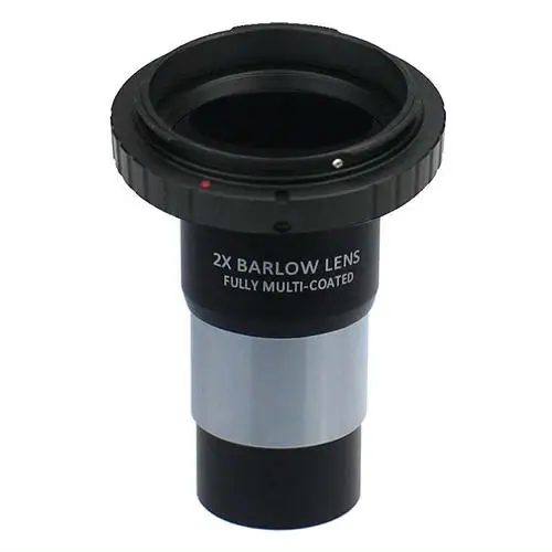1,2" 2X линза Барлоу с многослойным покрытием широкополосная зеленая пленка с резьбой M42 дополнительное Т-кольцо для всех камер Canon EOS SLR/Nikon DSLR - Цвет: T-ring for Canon