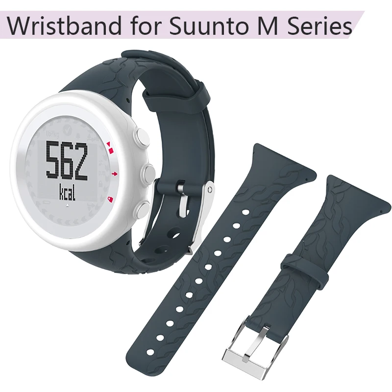 

Silicone Wristband Strap for Suunto M1 M2 M4 M5 M Series Watchband Female Smart Watch Silica Watch Strap Replacement Tool Belt