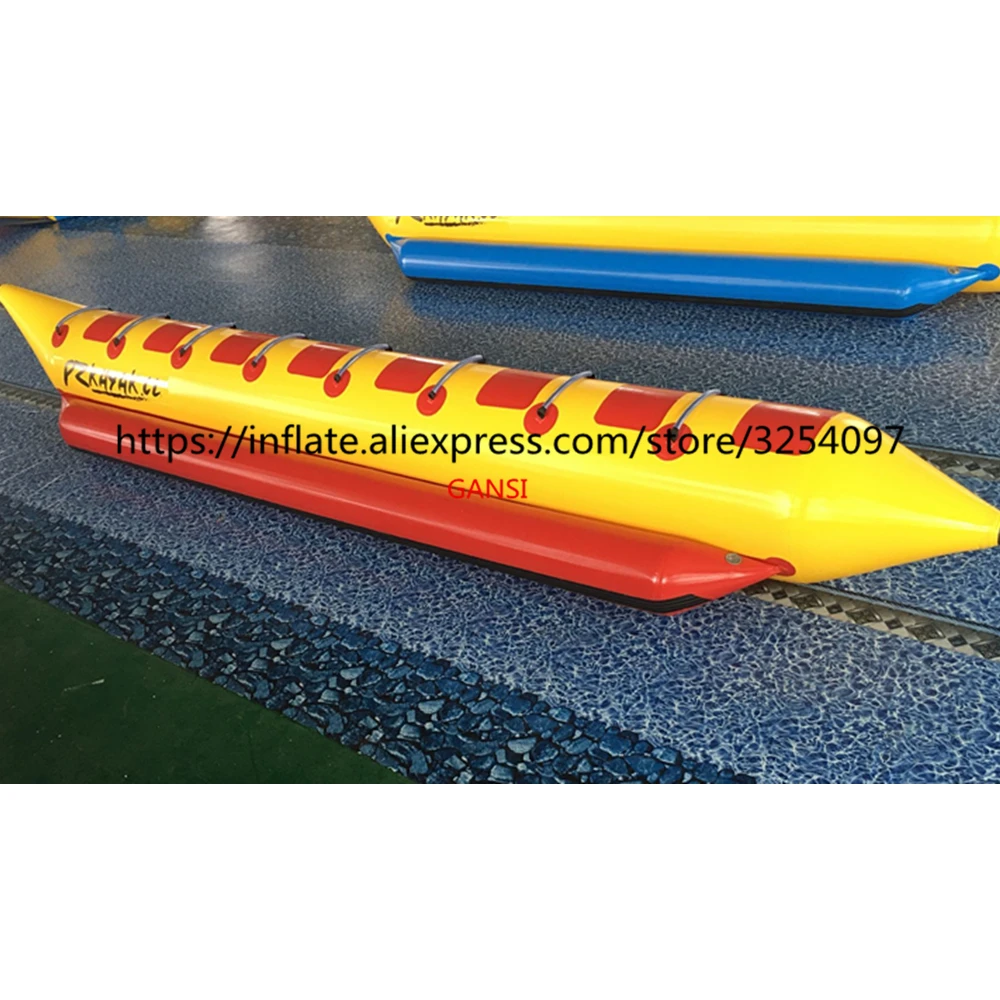 

Summer Aqua Sport 8 Seats Inflatable Flying Water Towable, Inflatable Floating Banana Boat For Sea Games