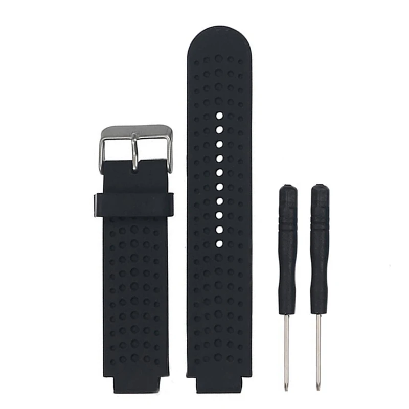 Sports Safety Silicone Replacement Wrist Support Band Strap Wristband for Garmin Forerunner 220/230/235/620/630 Bracelet