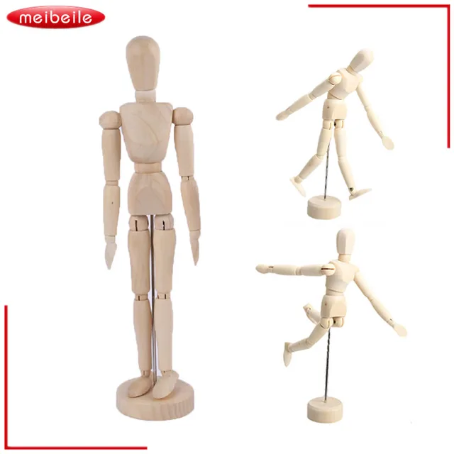 3 kinds joints wood wooden mannequin toy wooden puppet wooden
