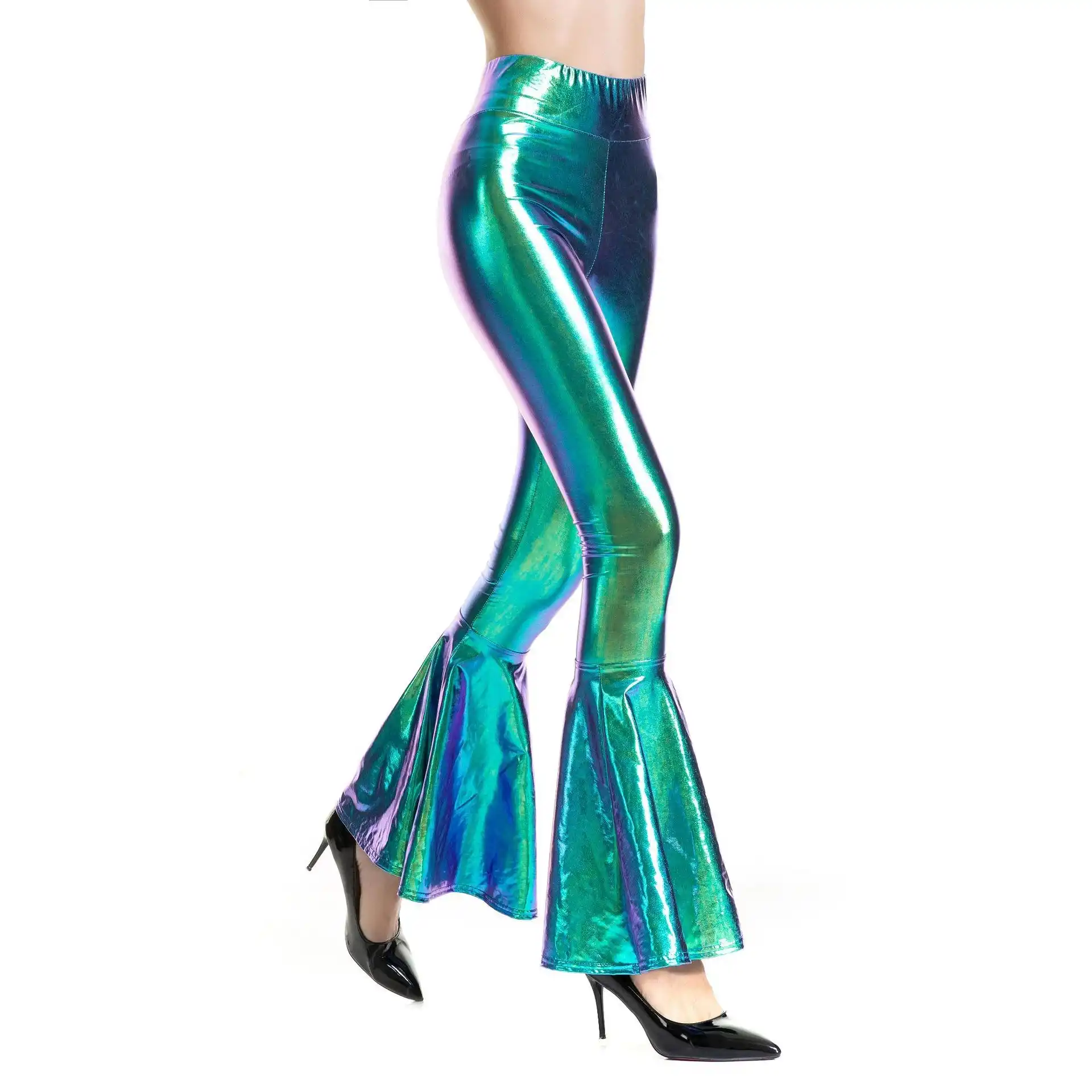 spandex flare palazzo pants