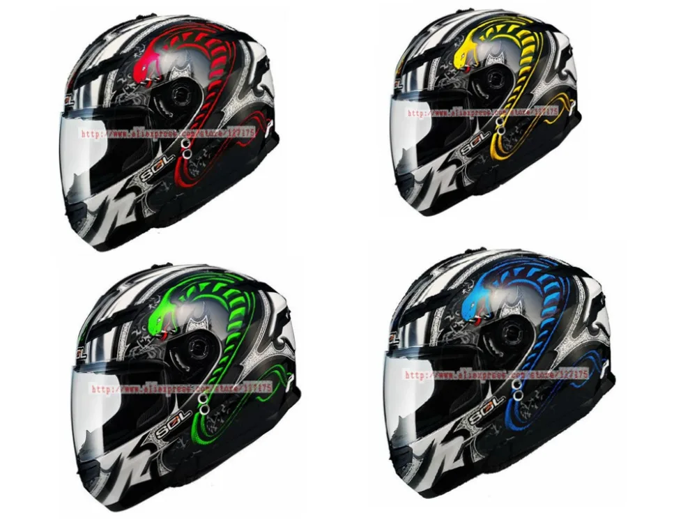 DX SF1 0058,Mystery Snake Series,Motorcycle Helmet,Composite,4 Colors