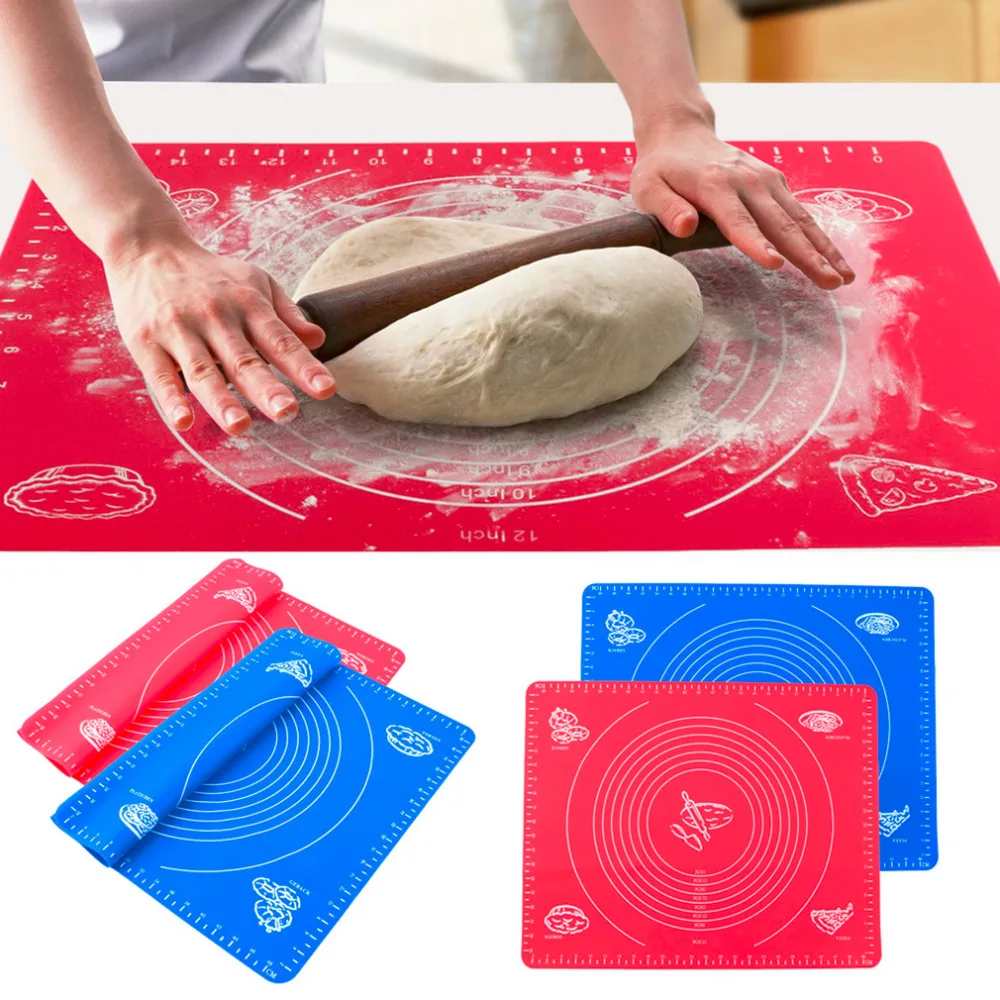 High Quality 1pc Silicone Rolling Cut Mat Fondant Clay Pastry Icing