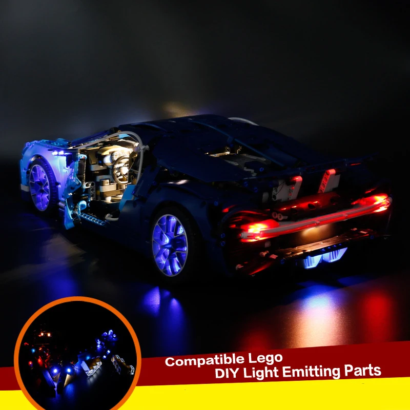 

legoing technic 42083 Compatible with 20086 Creator series Bugatti Blocks LED light up kit (only light included)