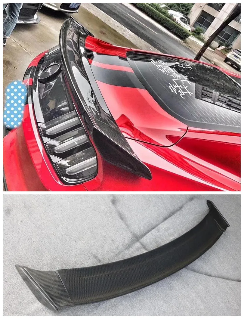 Спойлер из углеродного волокна для Ford Mustang 2014 2015 2016 2017 2018 2019 автомобильные