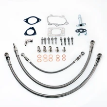 Kinugawa Turbo Oil and Water Line Kit for Nissan S13 SR20DET Silvia for Garrett GT25R GT28R GT30R Ball Bearing