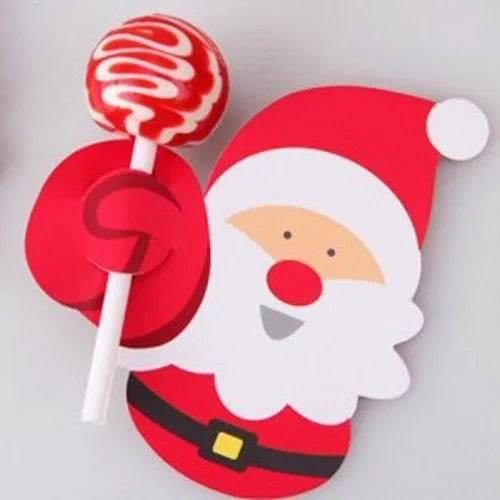 50pcs Christmas Santa Penguin Lollipop Stick Candy Paper DIY Party Decorations 50pcs Christmas Santa Penguin Lollipop Stick Candy Paper DIY Party Decorations