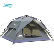 Desert & Fox автоматическая палатка, 3-4 человек семья двухслойная палатка Instant Setup переносной складываемая палатка для пеший Туризм Путешествия