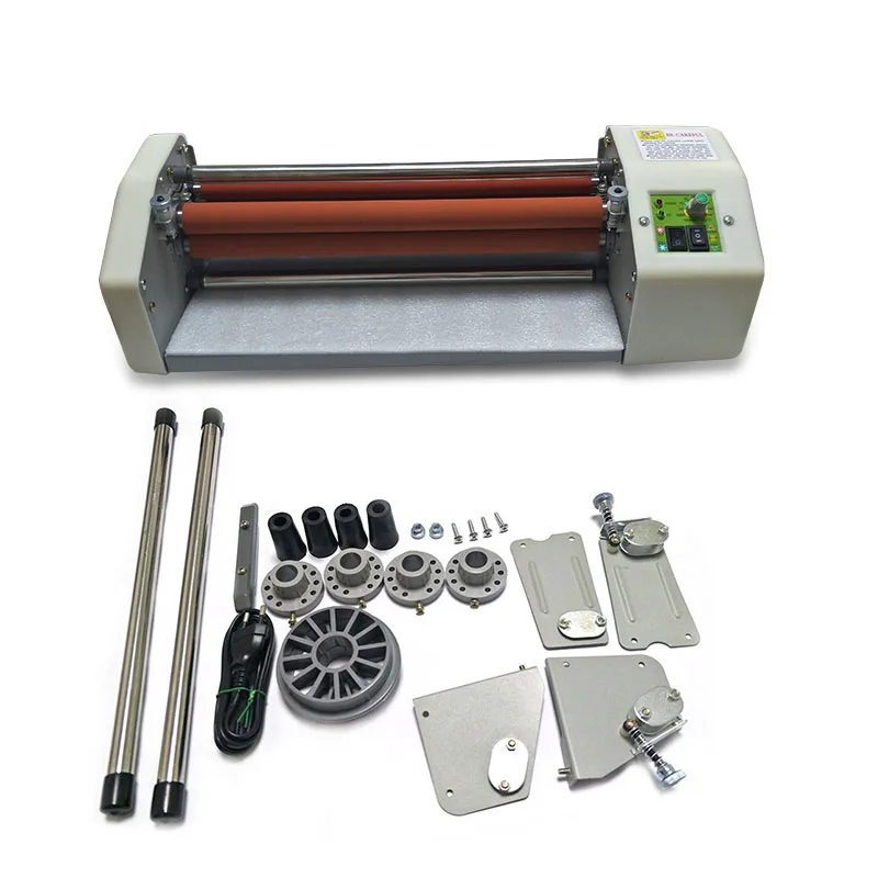 

17.5" A2 Roll Laminator Four Roller Hot Cold Laminating Machine for 442mm paper