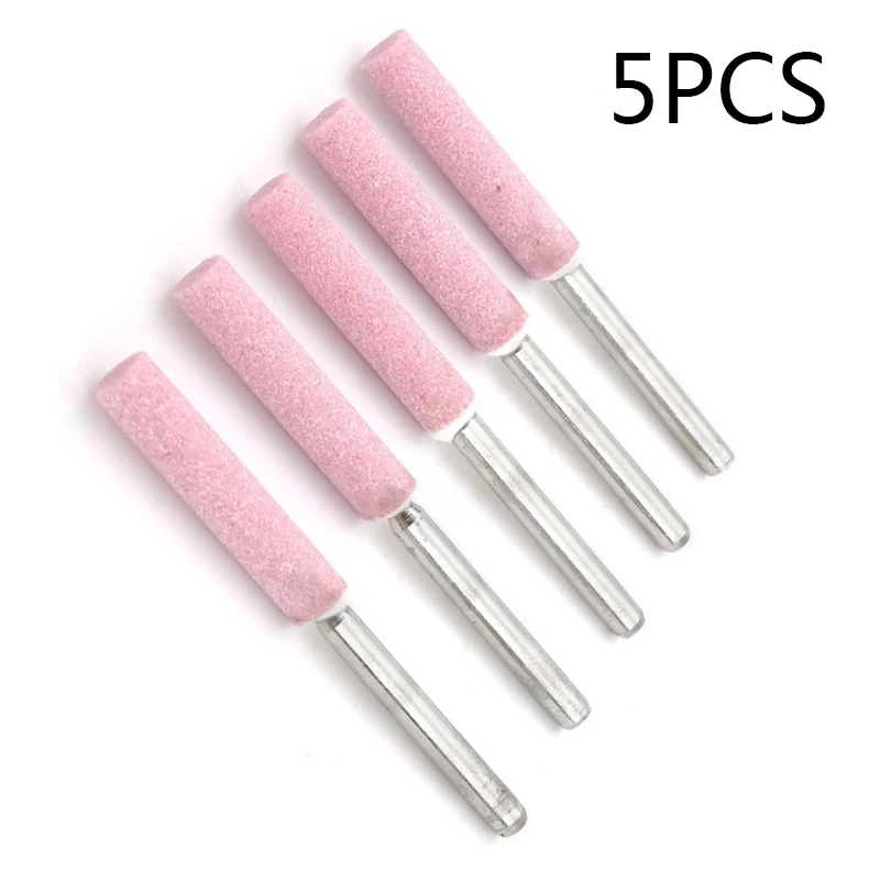 

5x Chainsaw Sharpener Burr Grinding Stone File 4.8mm 3/16 Chain Saw Sharpening