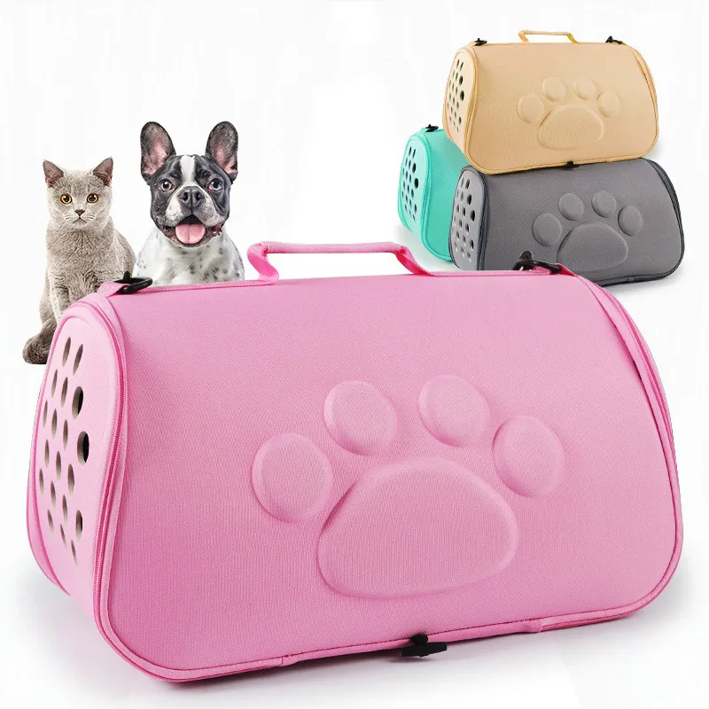 

New Travel Pet Dog Carrier Bags Puppy Cat Carrying Outdoor Small Pet Portable Handbag Bag Soft Dog House Kennel Products 4 Color