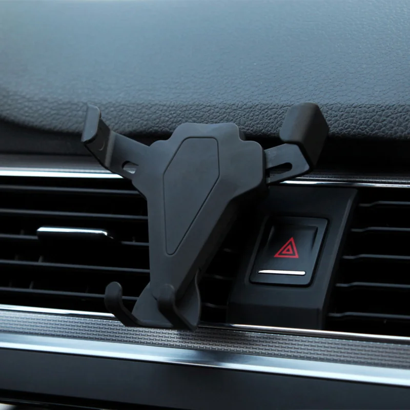 

Fashion Car-styling Car Installation Vent Gravity Bracket Universal Mobile for Phone GPS Navigation Snap Type Automatic Holder