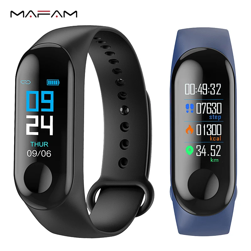 

MAFAM M3 Color Display Smart Watch Men Women Heart Rate Blood Pressure 90mAh 0.96" Smart Bracelet Sport Watch Fitness Tracker