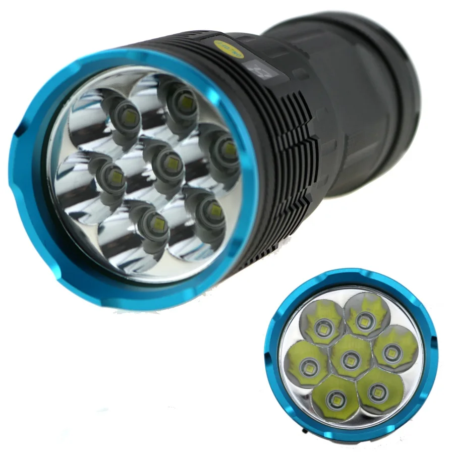 Светодиодный тактический фонарь 7x CREE XM L T6 10000 люмен велосипедный светильник с ЖК