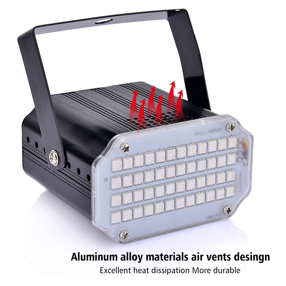 Стробоскоп сценический светильник Дискотека музыка вечерние 48 RGB пульт