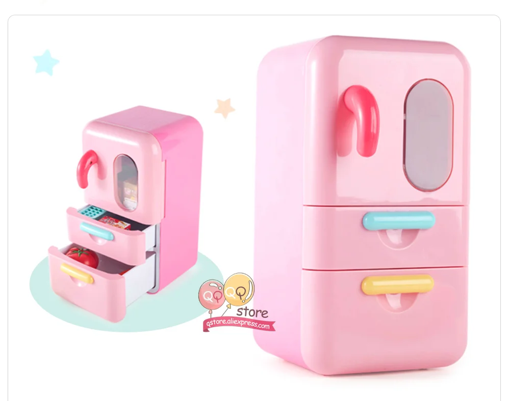 Игрушечный миксер-холодильник, игровой набор с набором пищевой реквизит, высококачественные интерактивные, образовательные игрушки для малышей, подарок для детей