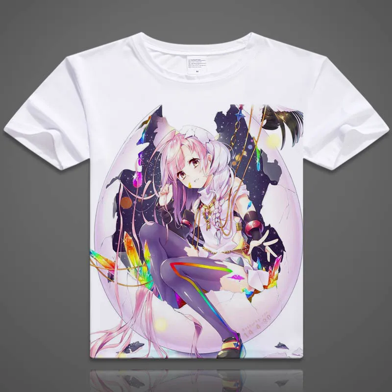 Coshome No Game No Life T shirt Sora Shiro Cosplay T-shirts 3D Print Short Sleeve Summer Tees Tops (3)