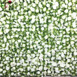 SPR Бесплатная доставка белый зеленая трава 3D цветок стены свадебный фон искусственный ряд цветов и арки декоративные flore