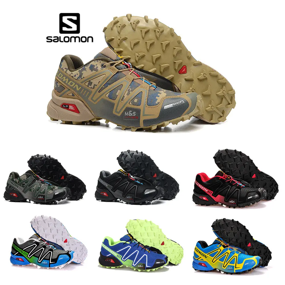 comprar Salomon Cruz Velocidade 3 CS cross country em execução sapatos de Marca Das Sapatilhas sapatos Masculinos Sapatos Atlético Sport Sapatos Esgrima SPEEDCROS