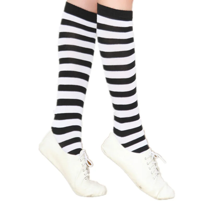 

Fashion Colorful Thigh High Over Knee High Socks 2018 Kawaii Girls Women's Stockings Sexy Striped Knee Socks Women Long Socks