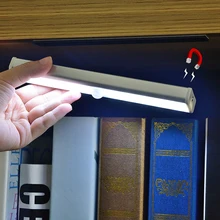 Портативный 10 светодиодный датчик движения PIR СВЕТОДИОДНЫЙ ночной Светильник вкл/выкл на батарейках магнитная лента под шкаф светильник s кухонный шкаф