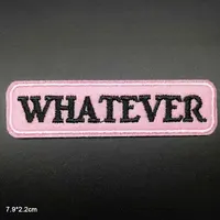 Pink Girl Gang Letters Words Embroidery Punk Clothes Patch For Clothing Iron On Patch Motif Applique Online - Image 4