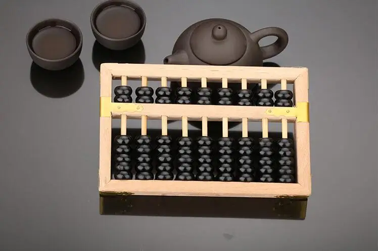 9 колонки старый античный китайский abacus мини Сорбан Высокое качество для студентов X3