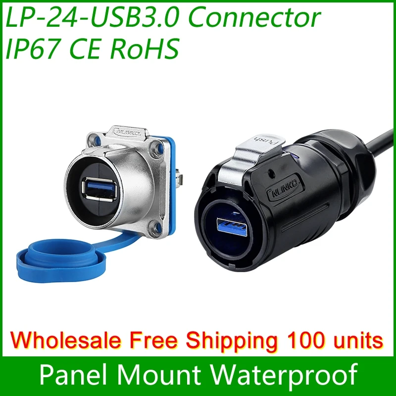 Бесплатная доставка оптовая продажа 100 шт. USB 3 0 гнездо адаптер для монтажа на
