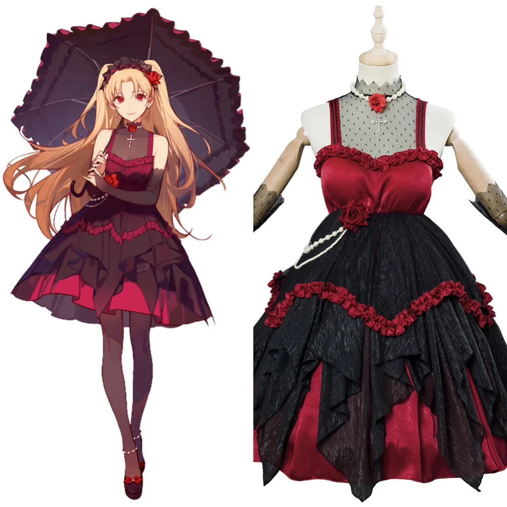 Fate Grand Order FGO Ereshkigal платье Рин костюм для косплея Doujin наряд на карнавал Хэллоуина