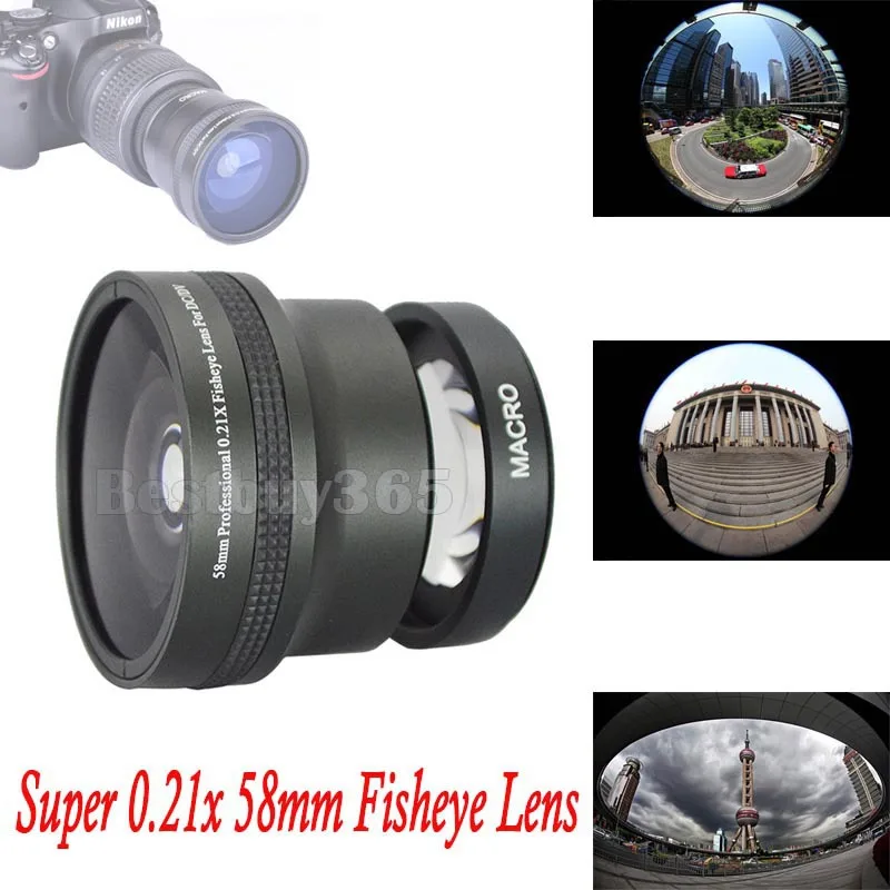 Buy Super 0.21x 58mm HD Fisheye Macro Camera Lens Fish