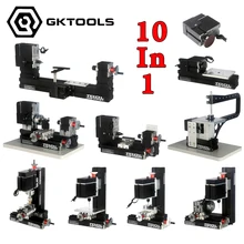 12000r/min 60W 10 in 1 Mini Lathe, Can be assembled into 10 kinds of machines with different functions,Best gift for students.