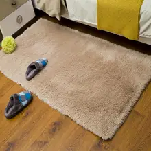 Современный ворсистый, пушистый, утолщенный, моющийся, теплый шелковый ковер для детской комнаты, гостиной, спальни, полный прикроватный ковер с плавающим окном