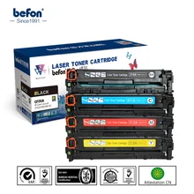 Цветной тонер-картридж befon 210 комплект совместимый для hp CF210A CF211A CF212A CF213A 131A LaserJet Pro 200 color M251nw M276n/nw