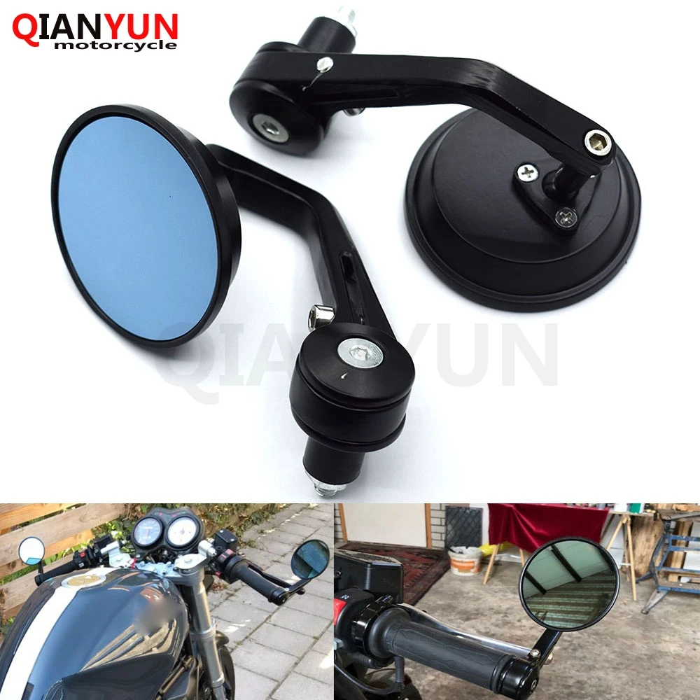 

Universal 7/8" motorcycle rearview mirror handlebar rear view mirror For Yamaha FZ1 FZ6 Fazer FZ8 FZ6R XJ6 MT-07 TMAX500 TMAX300