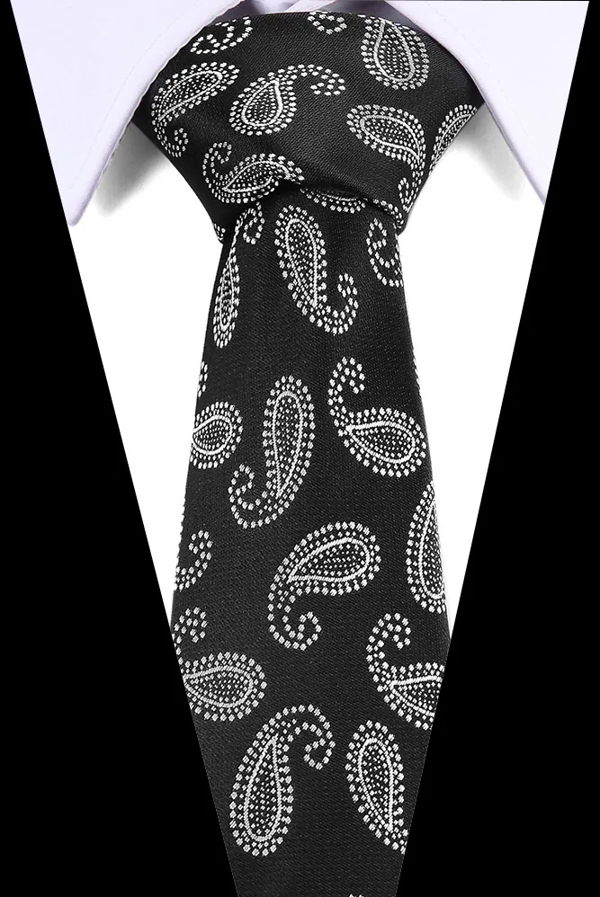 Мужские шелковые галстуки 7,5 см тонкий галстук с узором "огурцы" классический цветочный Галстуки повседневные Галстуки Винтаж Узкие галстуки для Свадьба Вечерние - Цвет: L119
