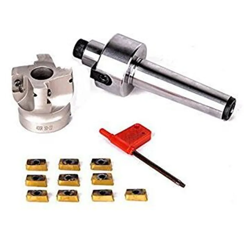 MT3 FMB22 M12 Shank 400R 50-22 CNC Face Milling Cutter with 10Pcs APMT1604 Carbide Inserts for Machine | Инструменты